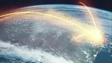 震撼大气的三维地球旋转展示大国外交片头视频的预览图
